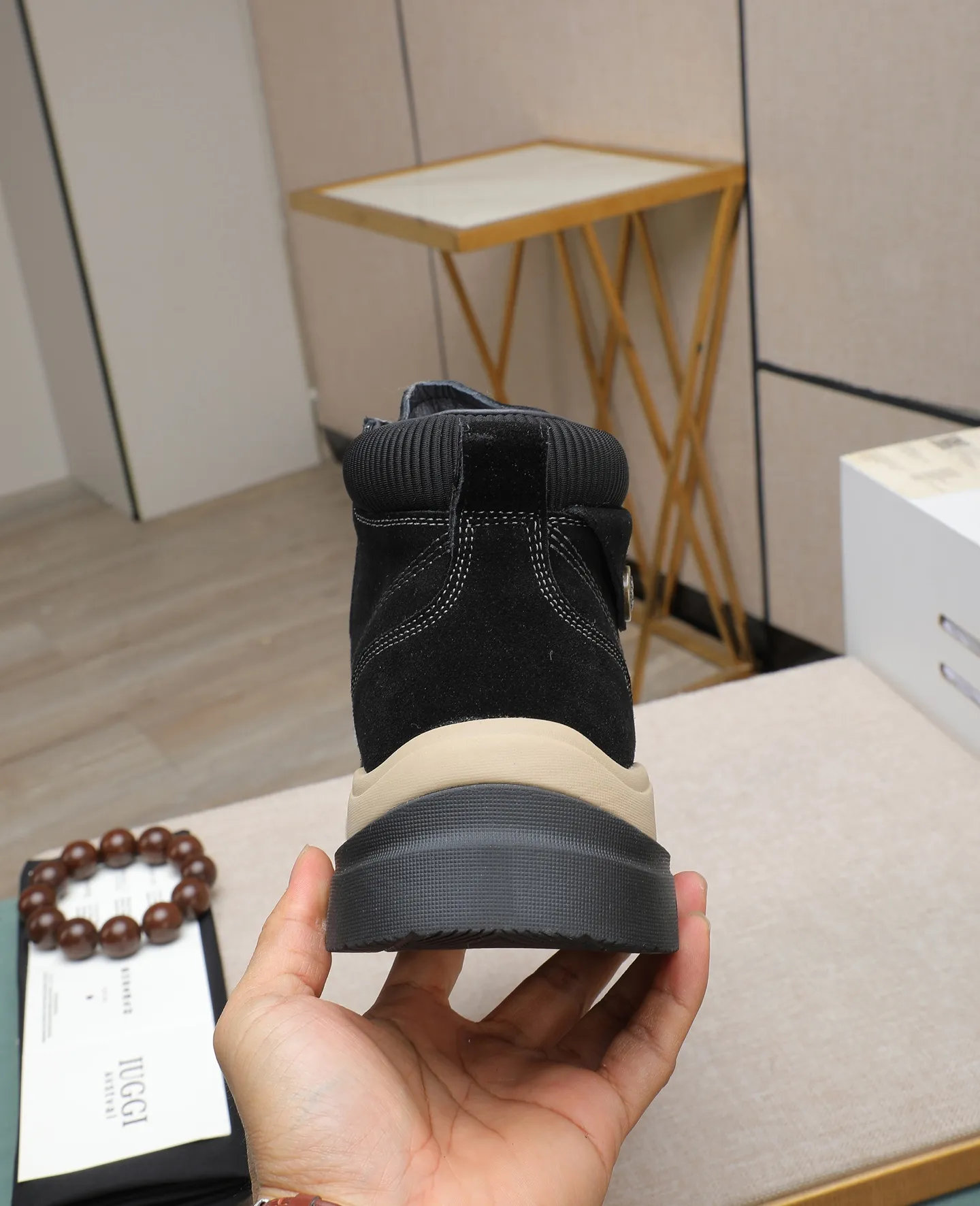 Men's shoes 💰640 IUGGI new retro presbyopia men's shoes, casual and versatile, full of high-end sense, fashionable, luxury and personalized style, joint style, retro presbyopia factor, full of handsome style, first layer suede cowhide, lining wool, rubber outsole, light and non-slip size: 39-44